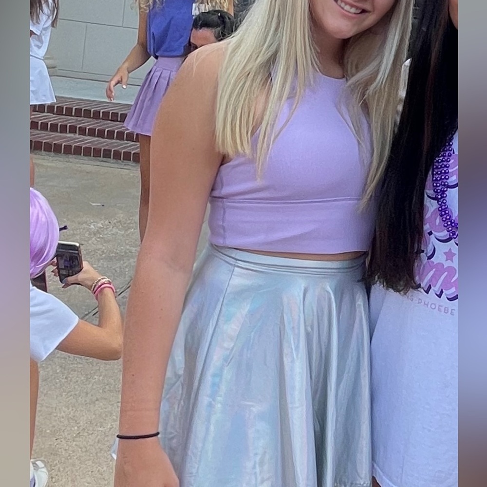 light purple active wear top